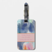 Abstrakt Art Lugage Tag Gepäckanhänger (Rückseite vertikal)