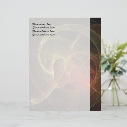 Abstrakt Art Magic Flame Briefbogen (Stehend Vorderseite)