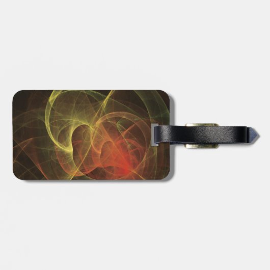 Abstrakt Art Magic Flame Gepäckanhänger (Rückseite horizontal)
