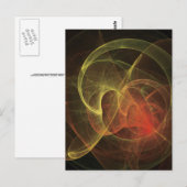 Abstrakt Art Magic Flame Postkarte (Vorne/Hinten)