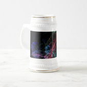 Abstrakt Art Magic Lights Bierglas (Vorderseite Links)
