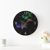 Abstrakt Art Magic Lights Große Wanduhr (Zuhause)