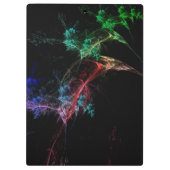 Abstrakt Art Magic Lights Klemmbrett (Rückseite)