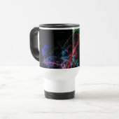 Abstrakt Art Magic Lights Reisebecher (Vorderseite Links)