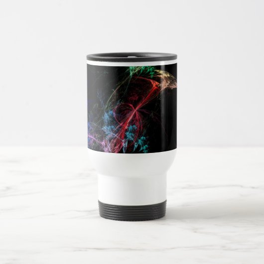 Abstrakt Art Magic Lights Reisebecher (Mittel)