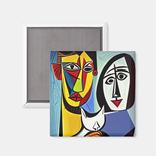 Abstrakt Art Magnet (Vorderseite/Rückseite)