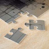 Abstrakt Art Matrix Girl Puzzle (Seite)