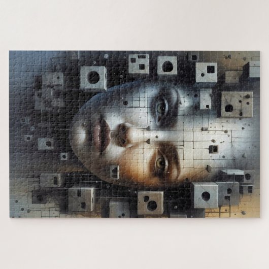 Abstrakt Art Matrix Girl-Puzzle Puzzle (Horizontal)