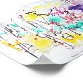 Abstrakt Art Matte Value Poster (Ecke)