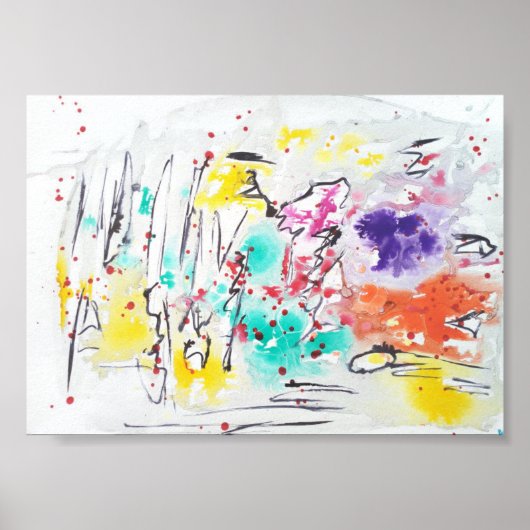 Abstrakt Art Matte Value Poster (Vorne)