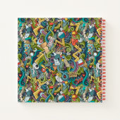 Abstrakt Art Medical Icon Muster Notizblock (Rückseite)