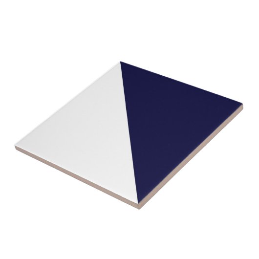 Abstrakt Art Minimalism Dark Blue White Fliese (Seite)