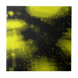 Abstrakt Art Minimalismus Schwarz Gelb Fliese