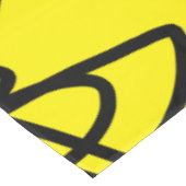 Abstrakt Art Minimalismus Schwarz Gelb Tischdecke (Schrägansicht)