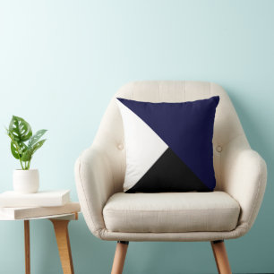 Abstrakt Art Minimalismus Schwarz-weiß Kissen