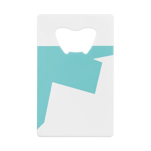 Abstrakt Art Minimalistic Geldbeutel Flaschenöffner (Vorderseite)