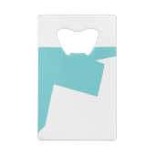 Abstrakt Art Minimalistic Geldbeutel Flaschenöffner (Rückseite)