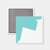 Abstrakt Art Minimalistic Magnet (Vorderseite/Rückseite)