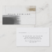 Abstrakt Art Minimalistisch Artist Profil Kontakt Terminkarte (Vorne/Hinten)