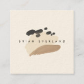 Abstrakt Art Minimalistisch Artist Profil Platz Terminkarte (Vorderseite)