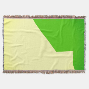 Abstrakt Art Minimalistische Grüne Creme Blanket Decke
