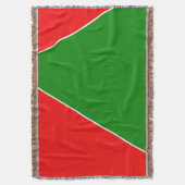 Abstrakt Art Minimalistisches Rot Grün Blanket Decke (Vorderseite Vertikal)