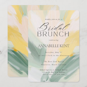 Abstrakt Art Modern Malerei Hochzeit Bridal Brunch Einladung
