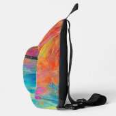 Abstrakt Art NAME Moderner Farbspass Crossbody Bag (Rechts)