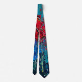 Abstrakt Art Neck Tie Krawatte (Rückseite)