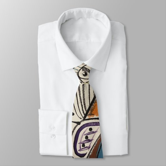 Abstrakt Art Neck Tie Krawatte (Gebunden)