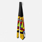 Abstrakt Art Necktie Krawatte (Rückseite)