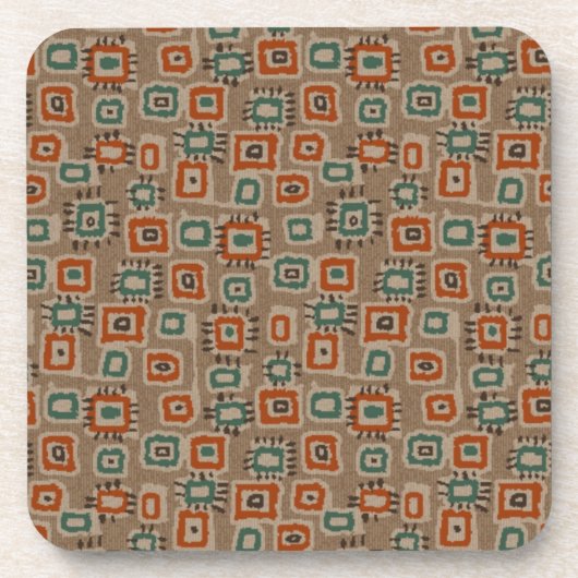 Abstrakt Art Old Cloud Patches Getränkeuntersetzer (Vorderseite)