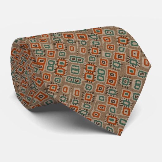 Abstrakt Art Old Cloud Patches Neck Tie Krawatte (Gerollt)