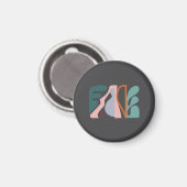 Abstrakt Art One Magnet (Vorderseite/Rückseite)