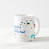 Abstrakt Art Paint Splashes Custom Kaffeetasse (VorderseiteRechts)