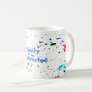 Abstrakt Art Paint Splashes Custom Kaffeetasse