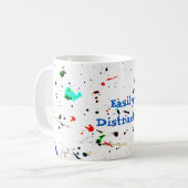 Abstrakt Art Paint Splashes Custom Kaffeetasse (Vorderseite Links)