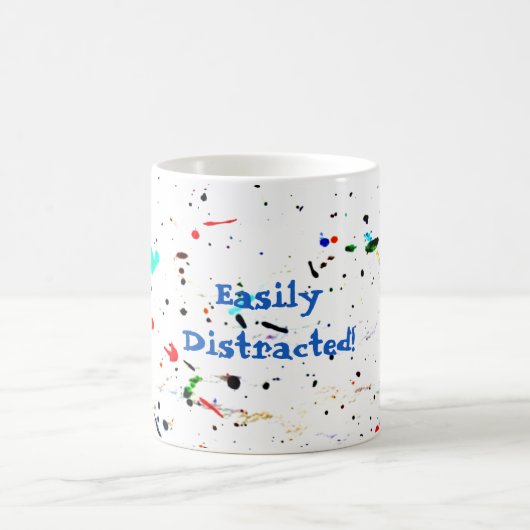 Abstrakt Art Paint Splashes Custom Kaffeetasse (Mittel)