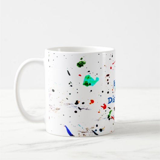 Abstrakt Art Paint Splashes Custom Kaffeetasse (Links)