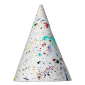 Abstrakt Art Paint Splashes Spotty Partyhütchen (Rechts)
