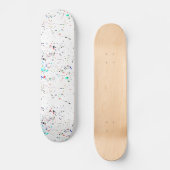 Abstrakt Art Paint Splashes Spotty Skateboard (Vorderseite)