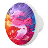 Abstrakt Art Paint Texture Keramik Knock Keramikknauf (Rechts)