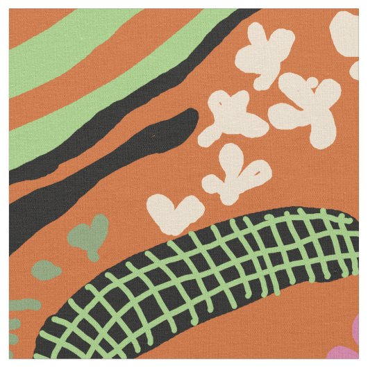 Abstrakt Art Panting Stoff (Nahaufnahme)