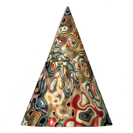 Abstrakt Art Party Partyhütchen (Links)