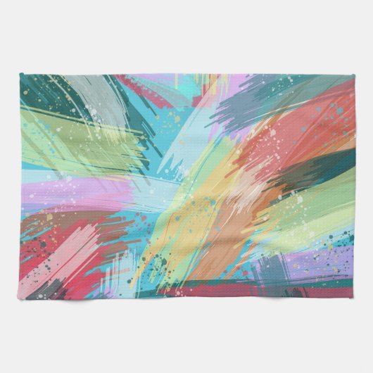 Abstrakt Art Pastel Geschirrtuch (Horizontal)