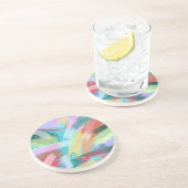 Abstrakt Art Pastel Getränkeuntersetzer (Seite)