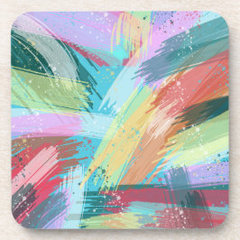 Abstrakt Art Pastel Getränkeuntersetzer