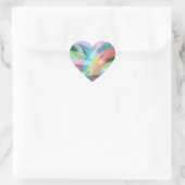 Abstrakt Art Pastel Herz-Aufkleber (Tasche)
