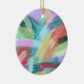Abstrakt Art Pastel Keramik Ornament (Rechts)