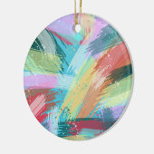 Abstrakt Art Pastel Keramik Ornament (Links)